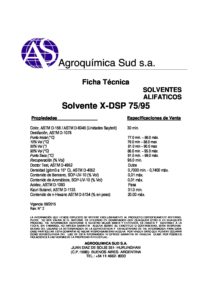 Ficha T_cnica- Solventel X-DSP 75-95 - AGROSUD